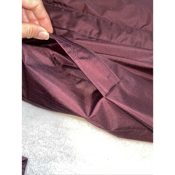 Trench Coat Womens Fleet Street Removable Plaid Flannel Liner 8P Red Burgundy - Picture 6 of 14